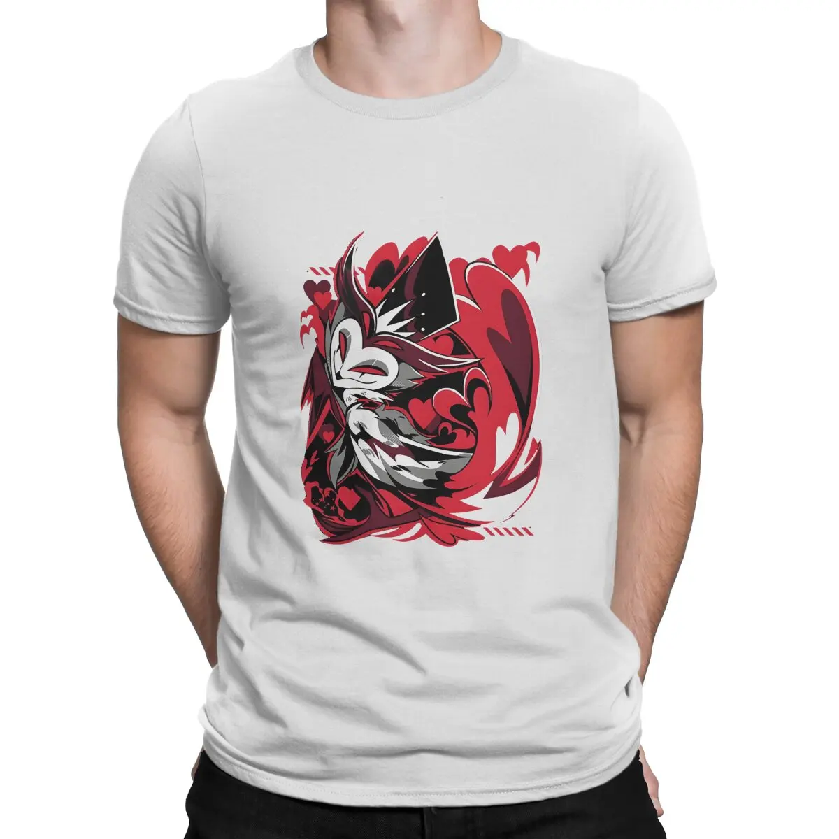 أفضل بيع موضة جديدة الشارع H-Helluva Boss الرجال التي شيرت Stolas مميزة تي شيرت الجرافيك بلوزات الاتجاه الجديد الرجال المحملة