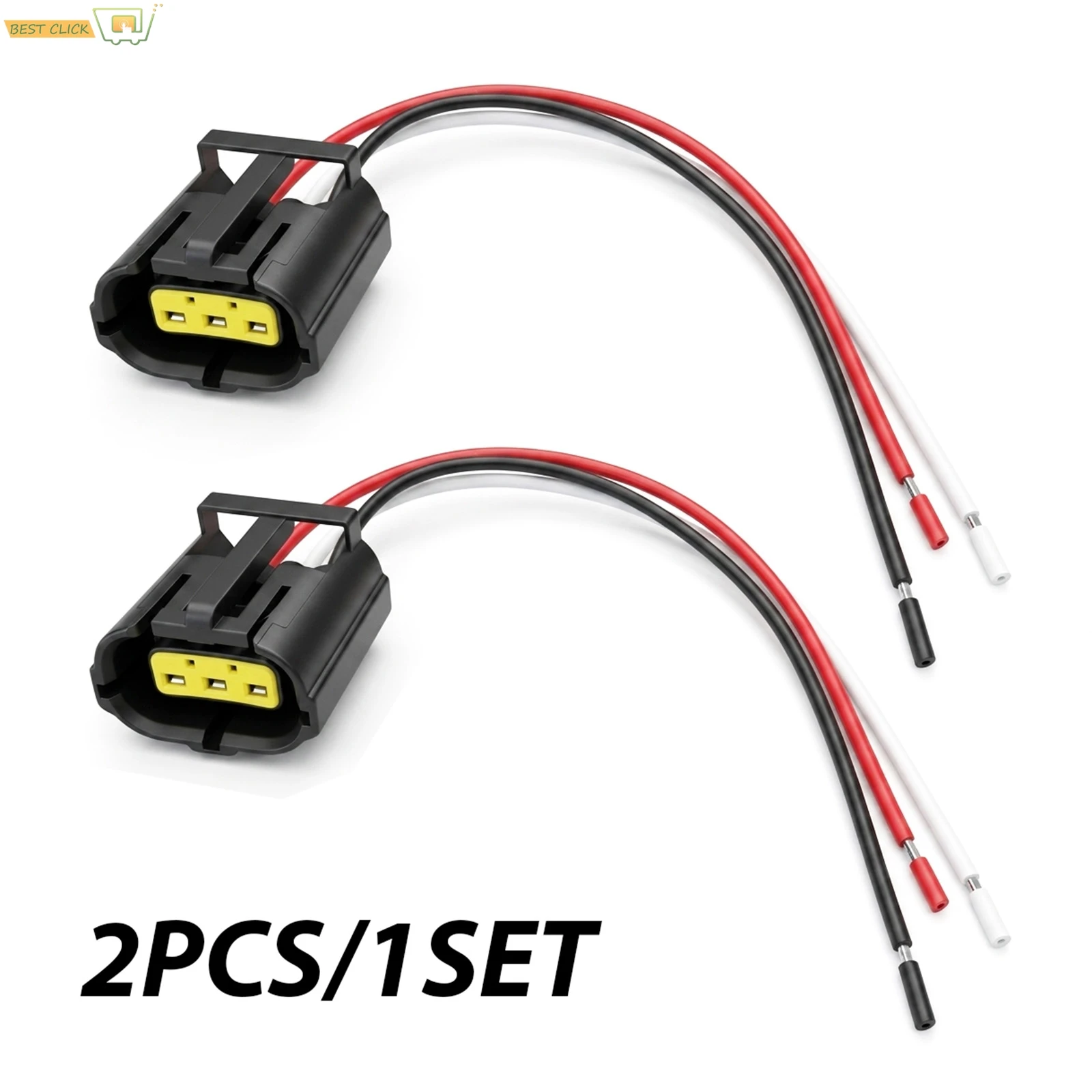 For Land Rover Defender 90 110 Discovery 2 2PCS 3Pin Stop Tail Lamp Brake Light Wiring Harness Extension Plug Connector