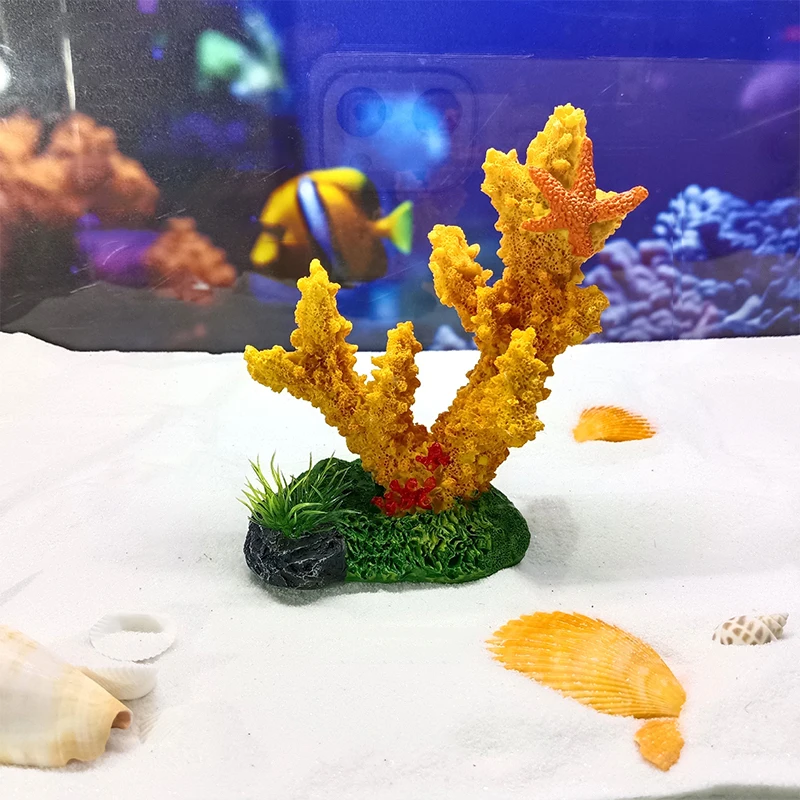 1pc Fish Tank Aquarium Small Ornaments Colorful Simulation Coral Water Artificial Plants Aquarium Decorations Accessories Gifts