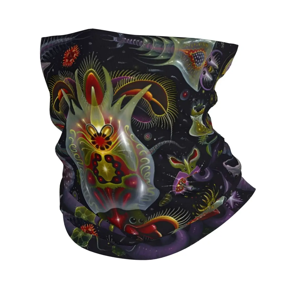 Strange Fish Scarf Neckerchief Neck Face Mask Polyester