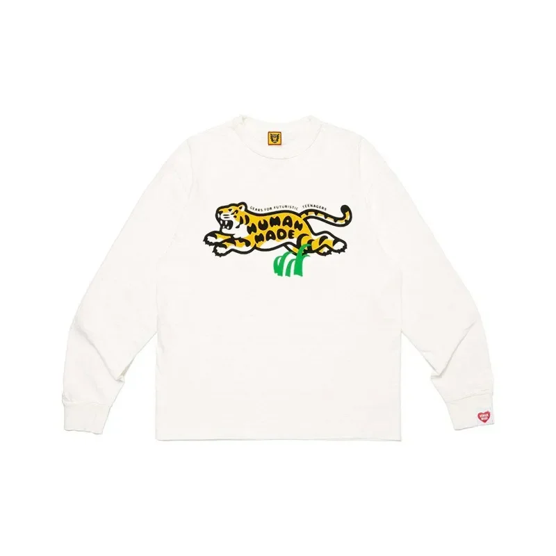 Human Made 2026 Tiger Long Sleeve T Shirt Crewneck Loose Unisex Fashion Top