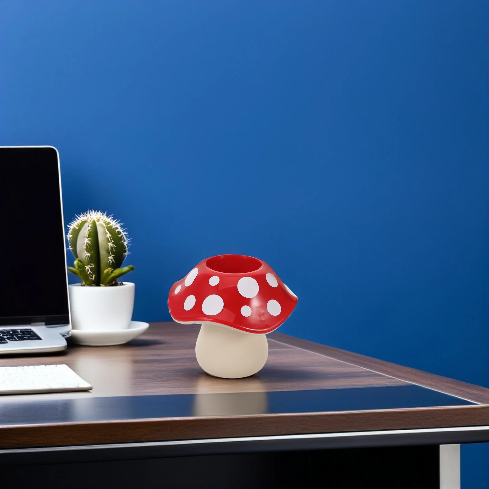 

Cute Resin Mushroom Pen Holder Desktop Organizer Pencil Cup Storage Box Office Dorm Classroom Stationery Pencil Cup