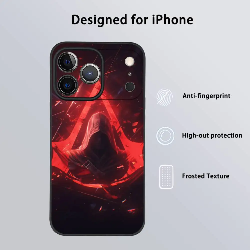 لعبة A-القاتل العقيدة S-Shadows جراب هاتف آيفون 17 16 15 14 13 12 11 برو ماكس بلس ميني أسود متجمد لينة شل فوندا #3