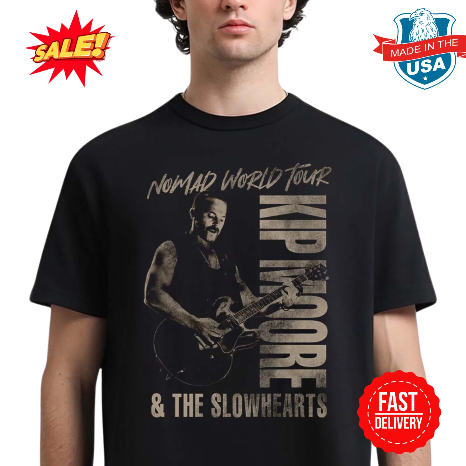 Kip Moore Nomad World Tour And The Slowhearts 2024 Classic T-Shirt