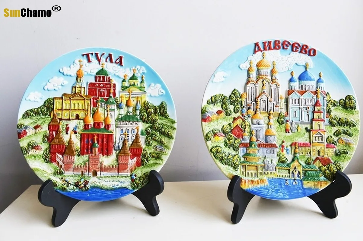 10cm portoghese lisbona parigi Austria svizzera finlandia paesi bassi norvegia americano piatto in ceramica decorazioni per la casa Souvenir