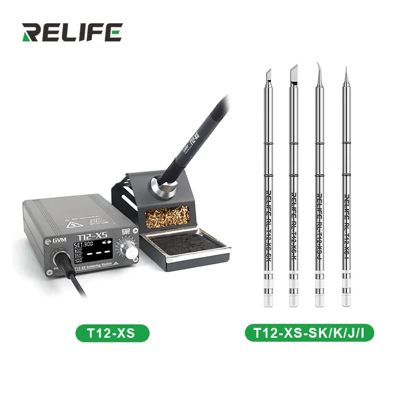 Imagem -03 - Gvm T12-xs Mobile Phone Manutenção Estação de Solda Termostática Estanho Fundido Reparo de Temperatura de Ascensão Rápida Ferramentas de Retrabalho Bga