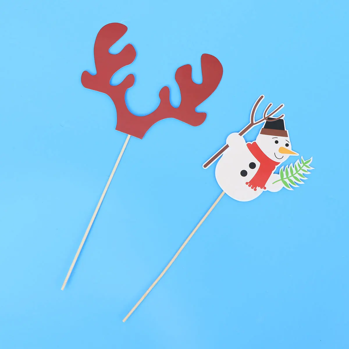 

20pcs Christmas Funny Party Photo Props Creative Christmas Tree Moustache Decoration Photo Frame Booth Props Set Photography Acc