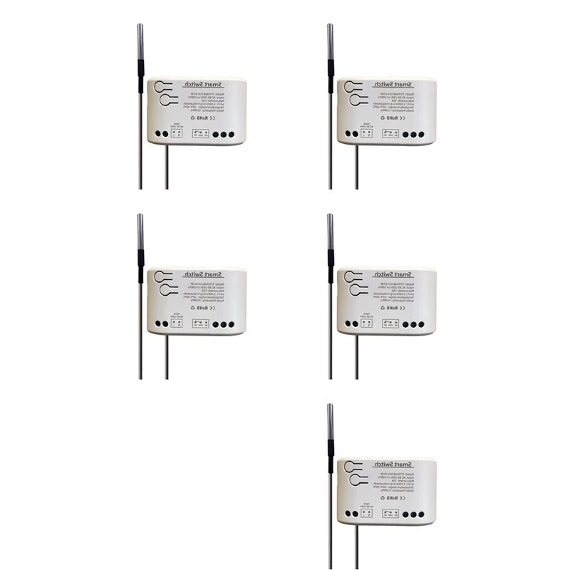 T23C 5X Tuya Smart Life Wifi Switch Relay Temperature Monitoring Thermostat Sensor Passive Dry Contact Relay AC 85-250V