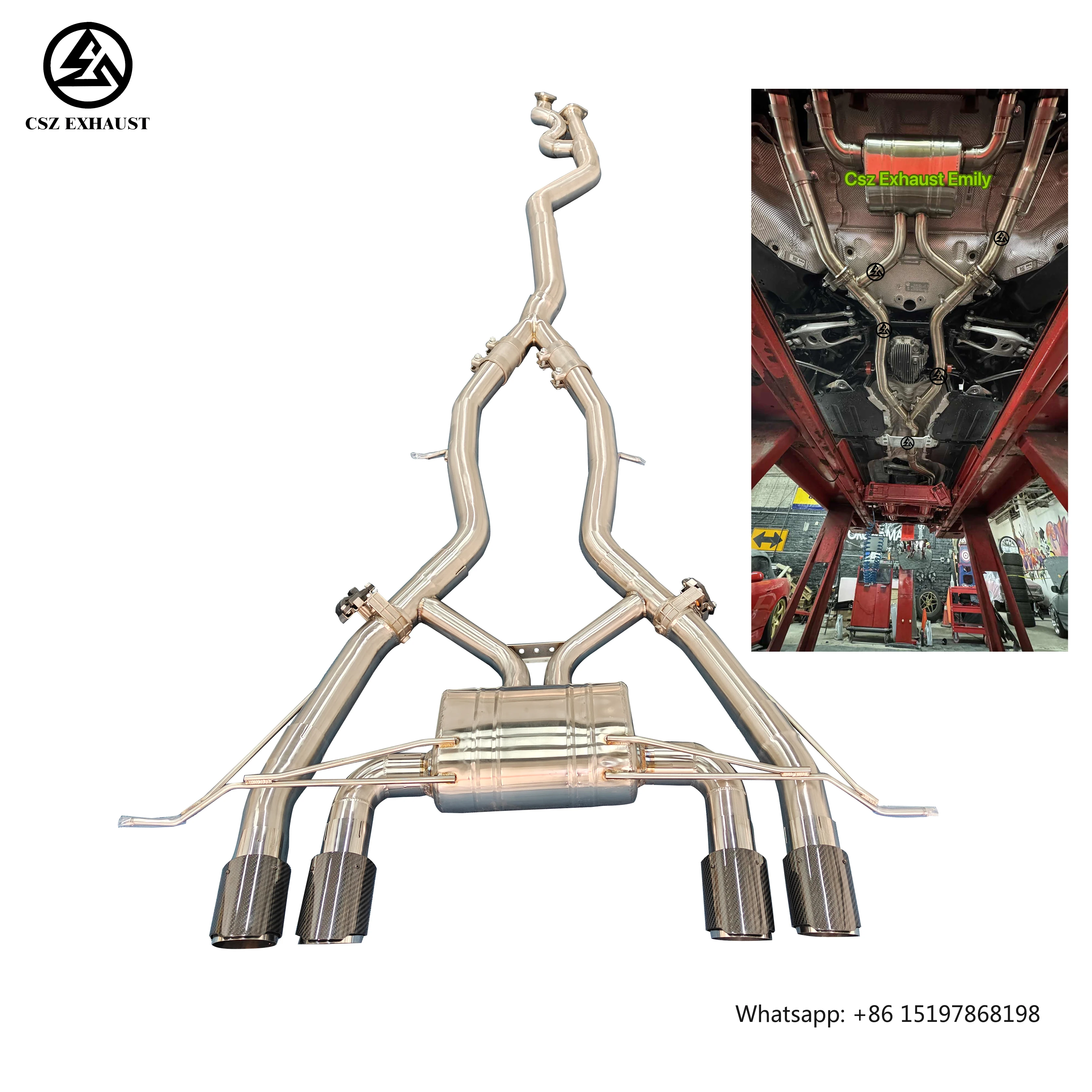 

Высоко рекомендует выхлоп Valvetronic из нержавеющей стали CSZ для BMW G80 G82 M3 M4 3.0T S58, средняя труба Catback В НАЛИЧИИ