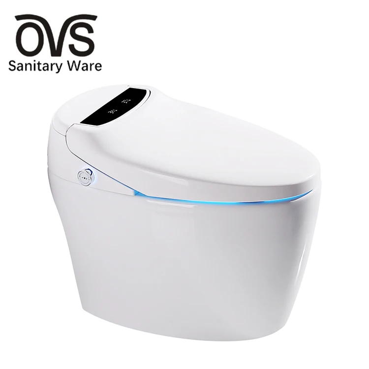 Airow OVS Luxury Cheap Ceramic Bathroom Wc Intelligent Toilet Bowl Foot Automatic Sensor Electronic Flush Smart Toilet With Bide
