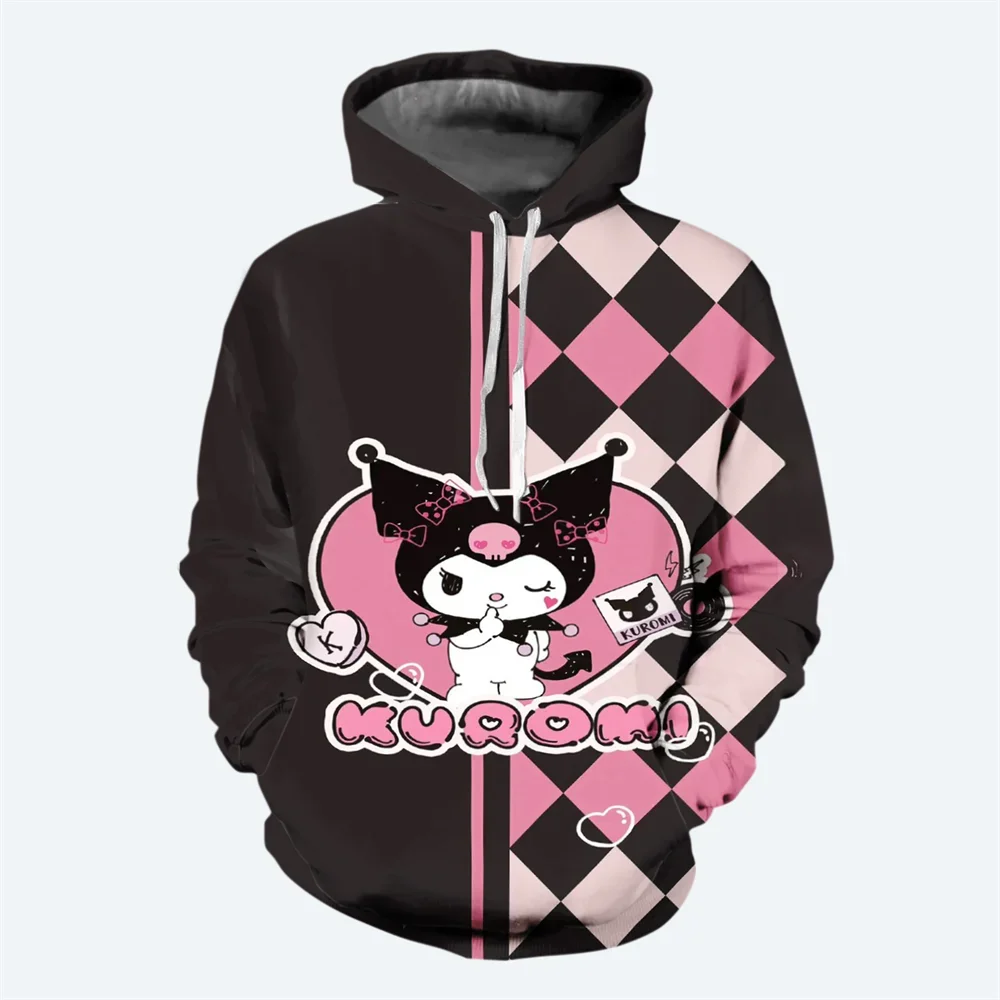 Autumn and Winter New Style Cartoon Hello Kitty Girl Hoodie 3D Print Sweater Children Hoodie Street Fashion Casual Girl Hoodie