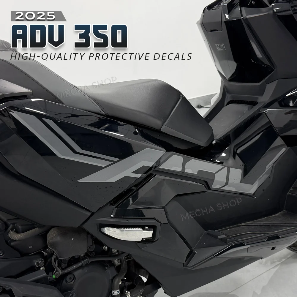 

Наклейки-декали для обтекателей ADV350 ADV 350 350ADV 2022 2023 2024 2025 2026, комплект защитных глянцевых серебристых наклеек