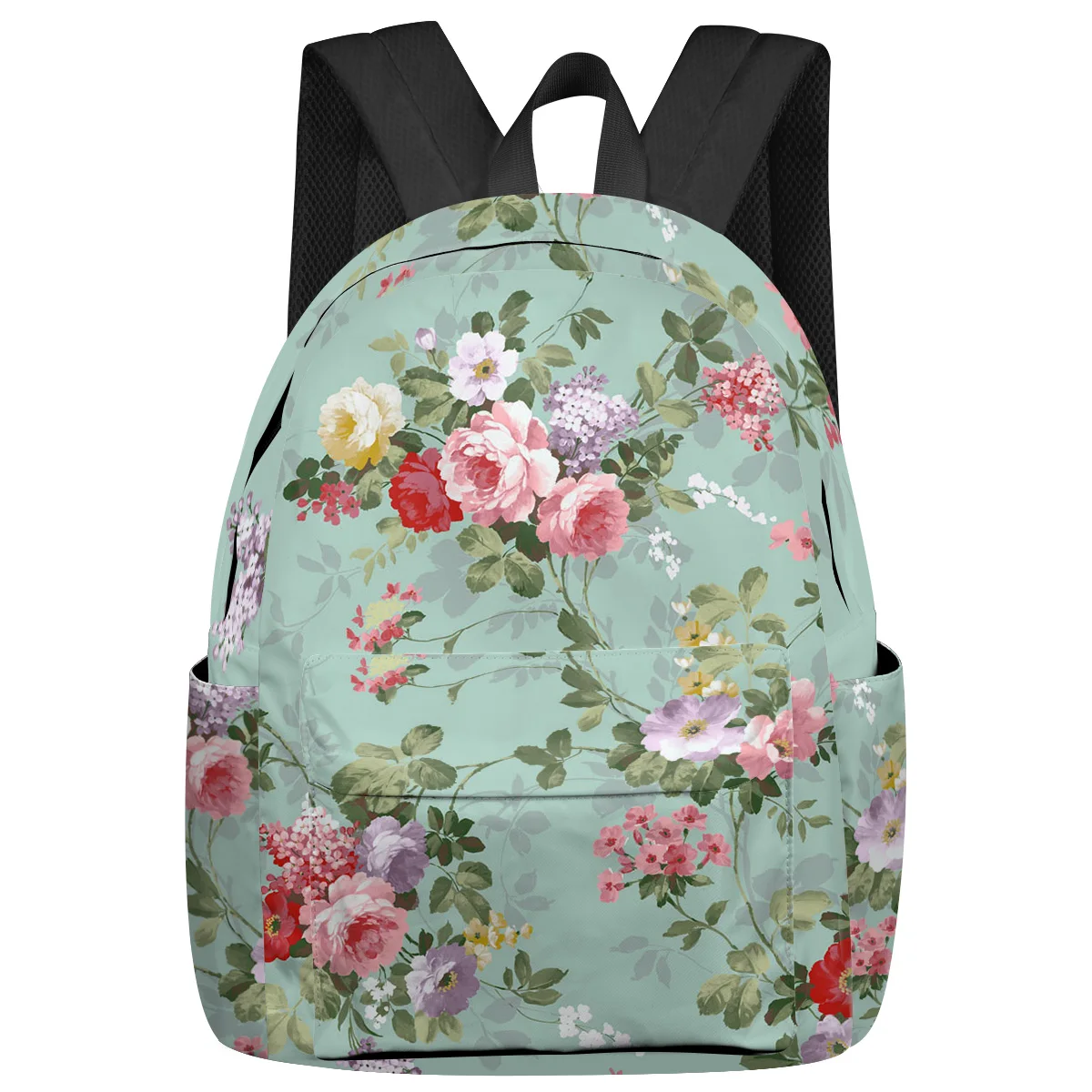 

Flower Leaf Pattern Stamen Large Capacity Backpack Men Laptop Bags High School Teen College Girl Student Mochila