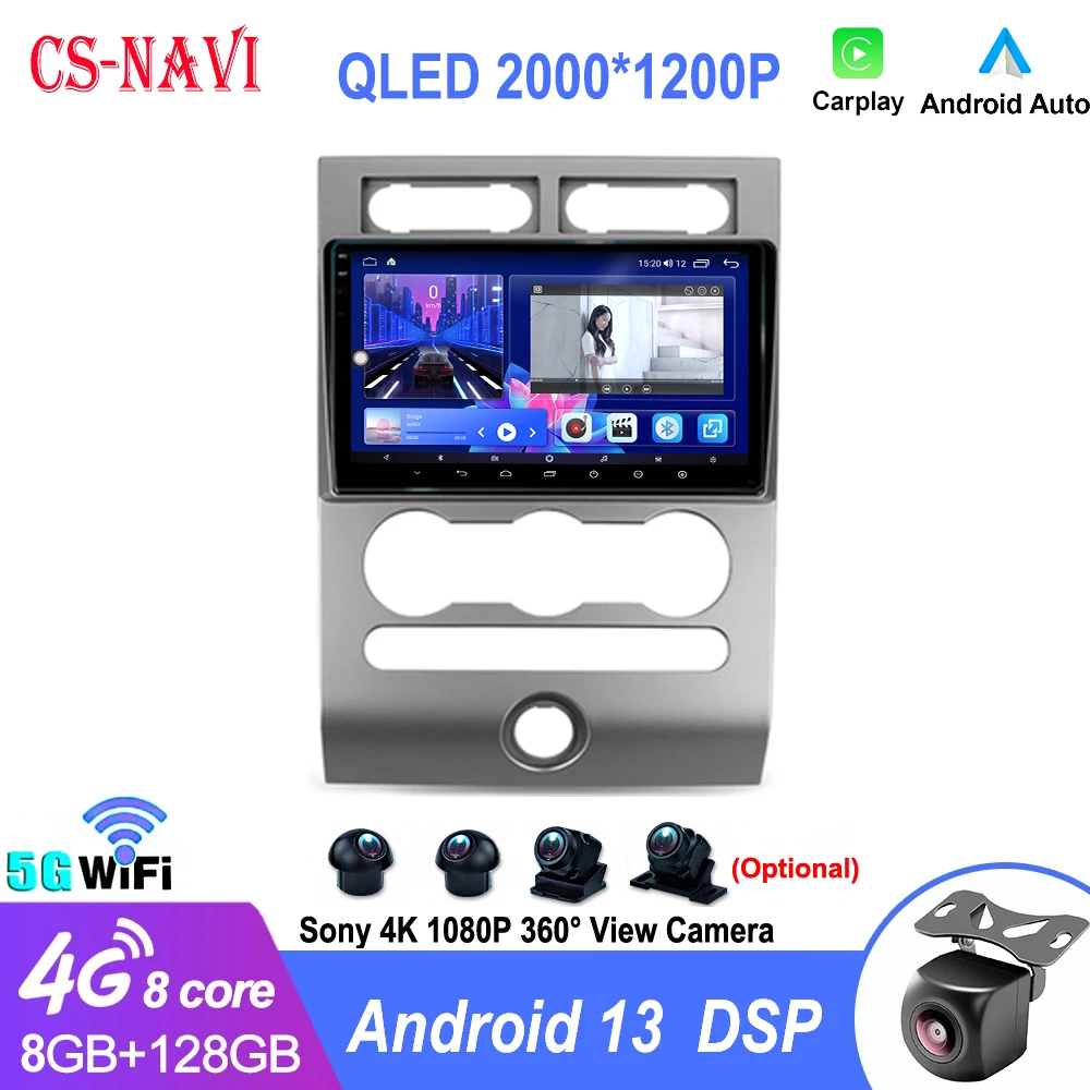 

Android 13 For Ford Expedition 2012 Car Radio Stereo Multimedia Video Navigation GPS Wireless Carplay 4G WIFI DSP 360 Camera RDS