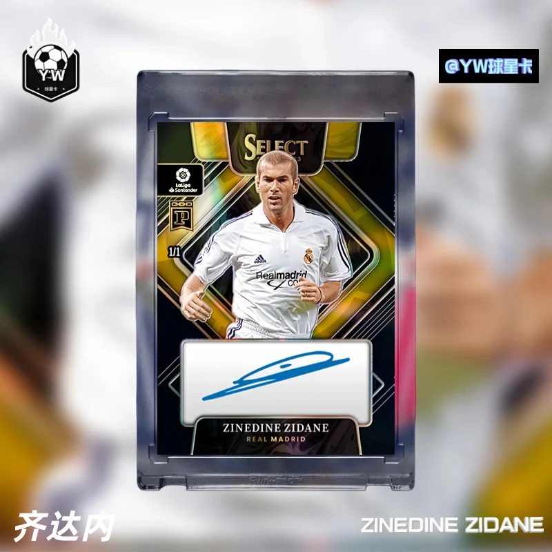 Zidane Star Card1/1 بطاقة ذاتية الصنع غير بانيني ستار بطاقة انكسار سميكة بطاقة فلاش بطاقة سطحية تغذية الطوب