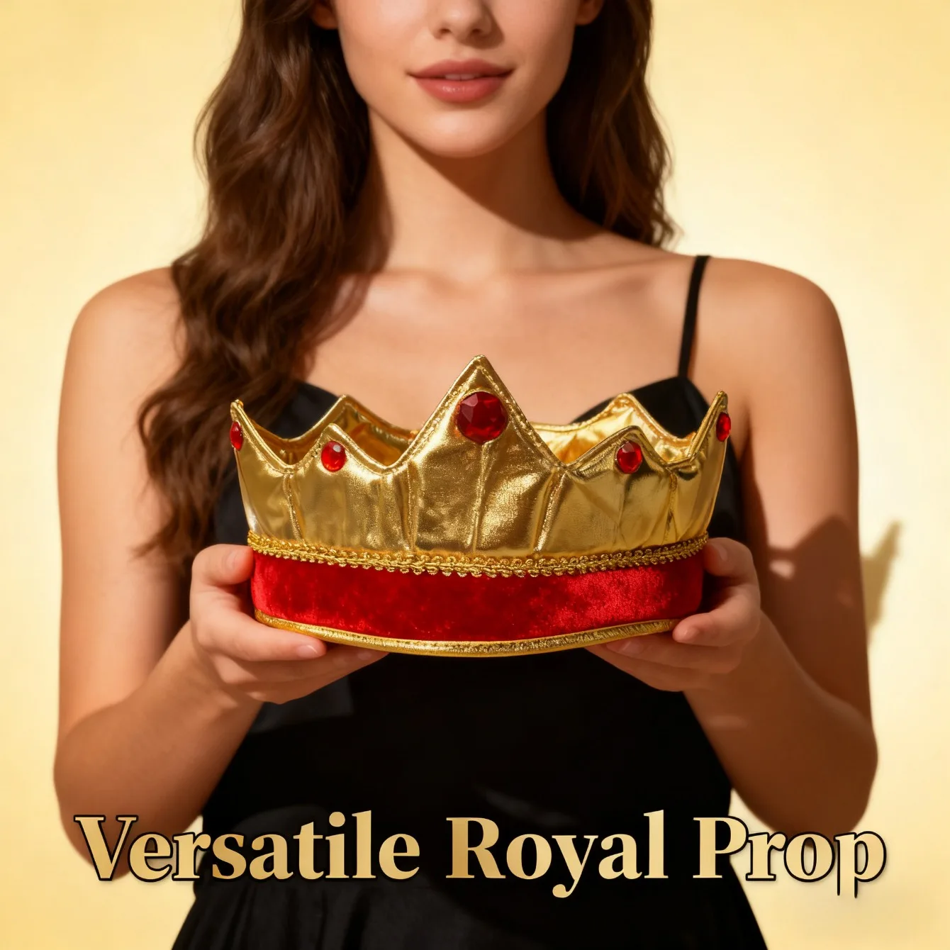 

King Crown Performance Hat Adult Theater Prince Hat Party Dance Costume Birthday Event Prop Hat