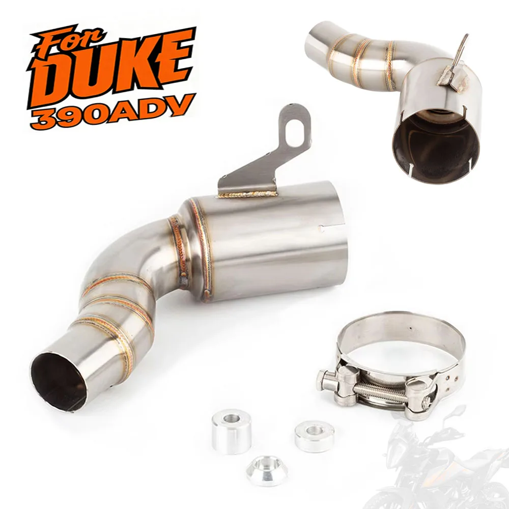 

Модифицированная выхлопная труба мотоцикла для DUKE 390ADV, модифицированная выхлопная труба среднего сечения, быть подключен к оригинальной хвостовой секции