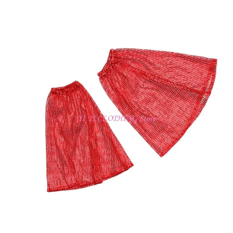 N5KF Elastic Flared Arm Covers dengan Glittering Glittering Sequins Professional Dance Acara Aksesoris Lengan baju Lengan untuk