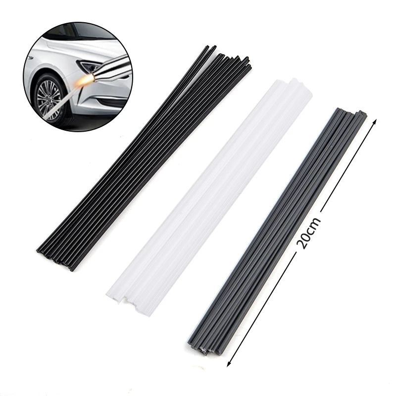 10Pcs 20cm Welding Rod PP/PVC/PE Stick Plastic Welder  Bumper Repair SupplyUniversal Box