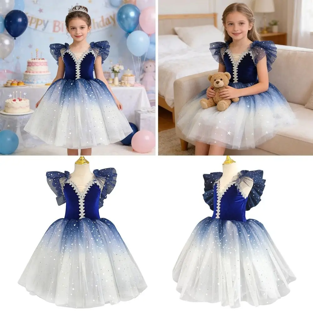 

Модное балетное платье-пачка с пайетками, пышное праздничное платье, костюм для балета «Лебединое озеро», сценический костюм, современный танцевальный костюм для выступлений