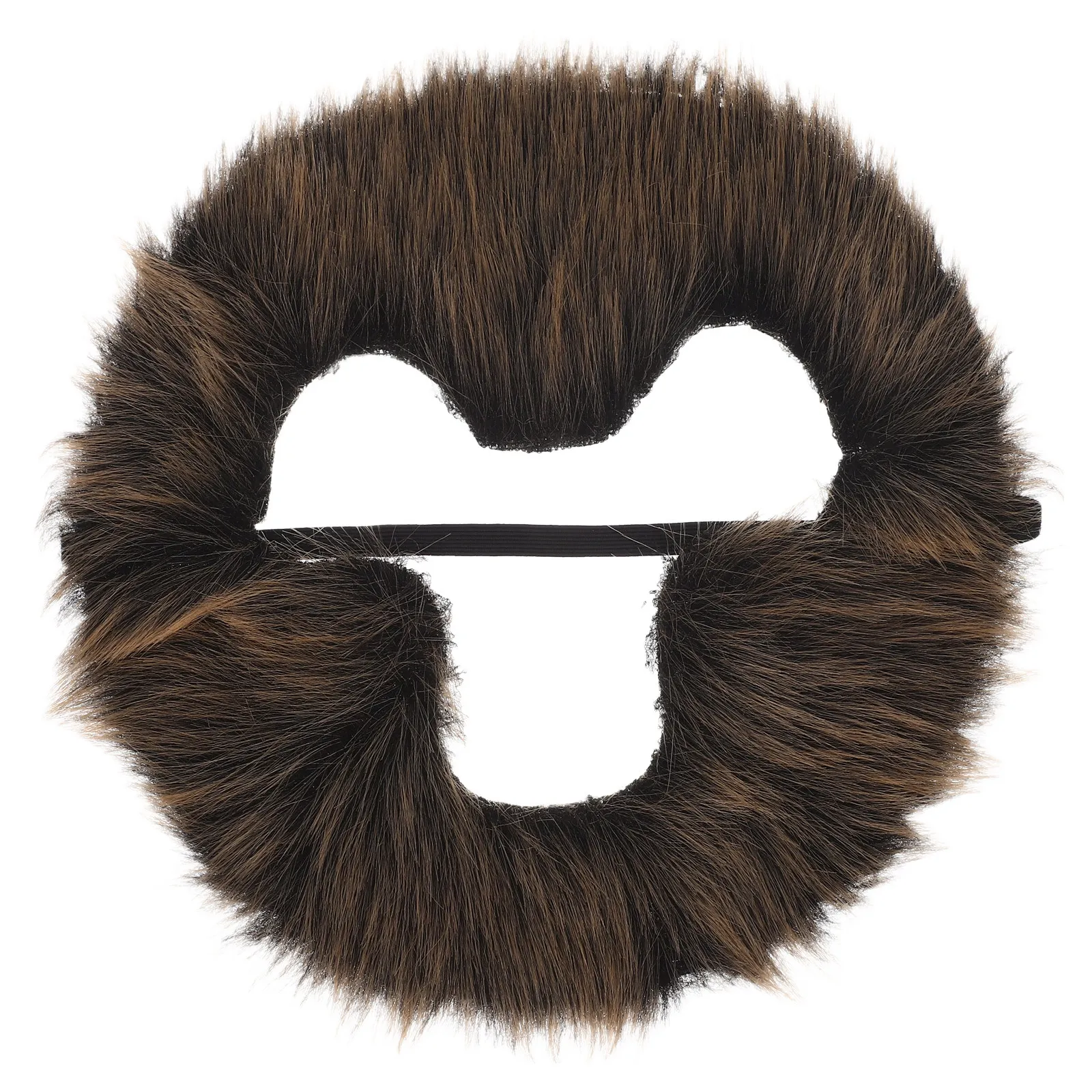 Monkey Beard Brown Realistic Fake Facial Hair Costume Adult Holiday Animal Party Masquerade Cosplay Accessory Fake Beard for Men