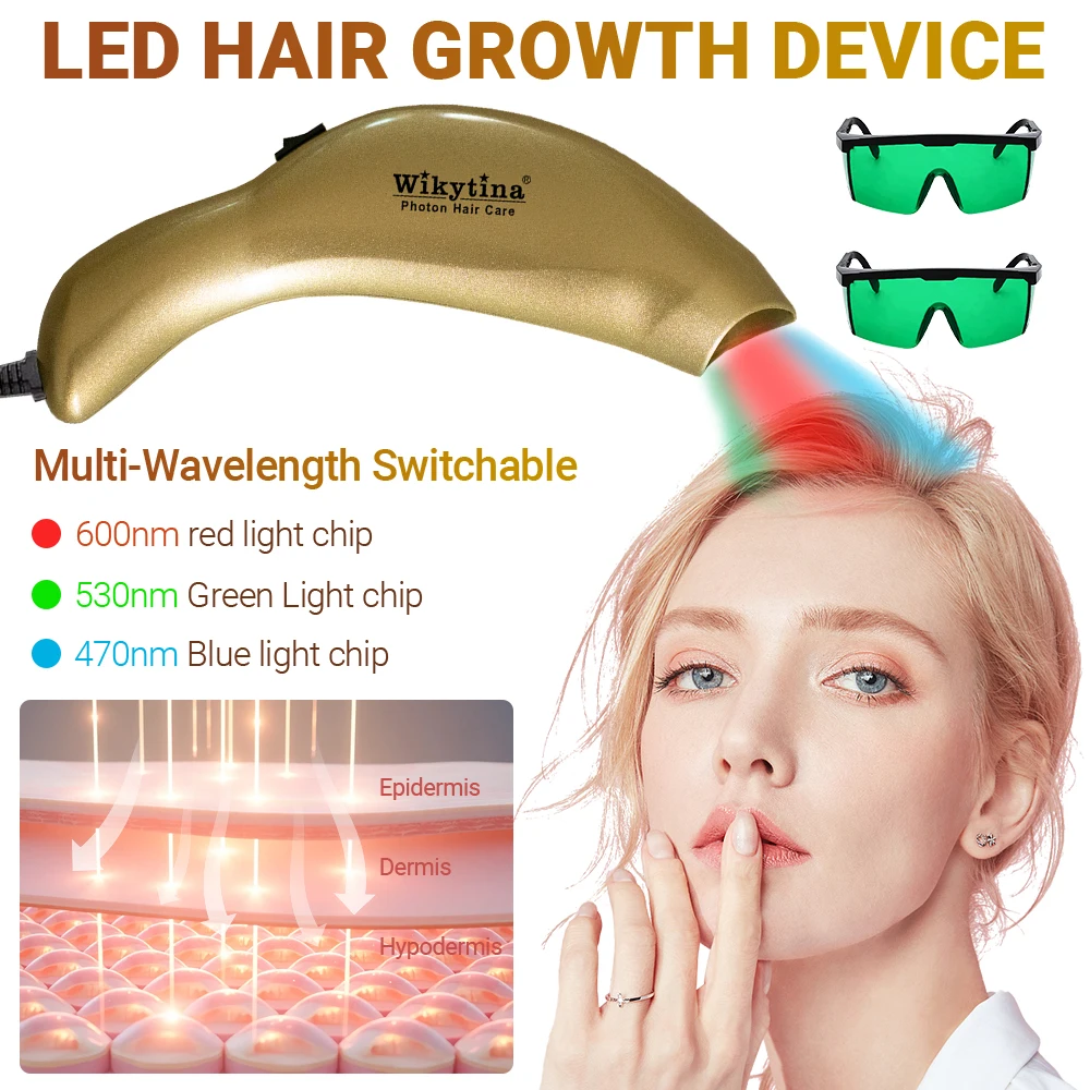 جهاز ويكيتينا فوتون لنمو الشعر المنزلي - مضاد لتساقط الشعر، تجديد بصيلات الضوء الأحمر، صحة فروة الرأس #5