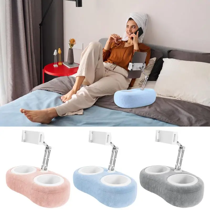 Pillow Tablet Stand Adjustable Tablet Holder For Reading In Bed Phone Pillow Stand For Bed Fits 4.7 To 13 Inch Tablets/Phones