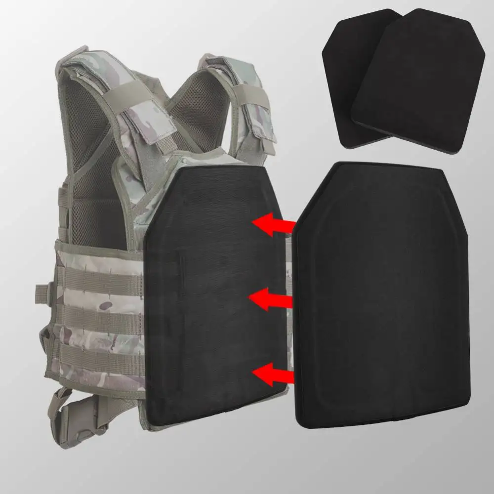 Placa balística táctica PE IIIA, tablero de inserción a prueba de balas de 30x25x0,8 cm para Airsoft, Paintball, juegos de guerra, equipo de protección al aire libre