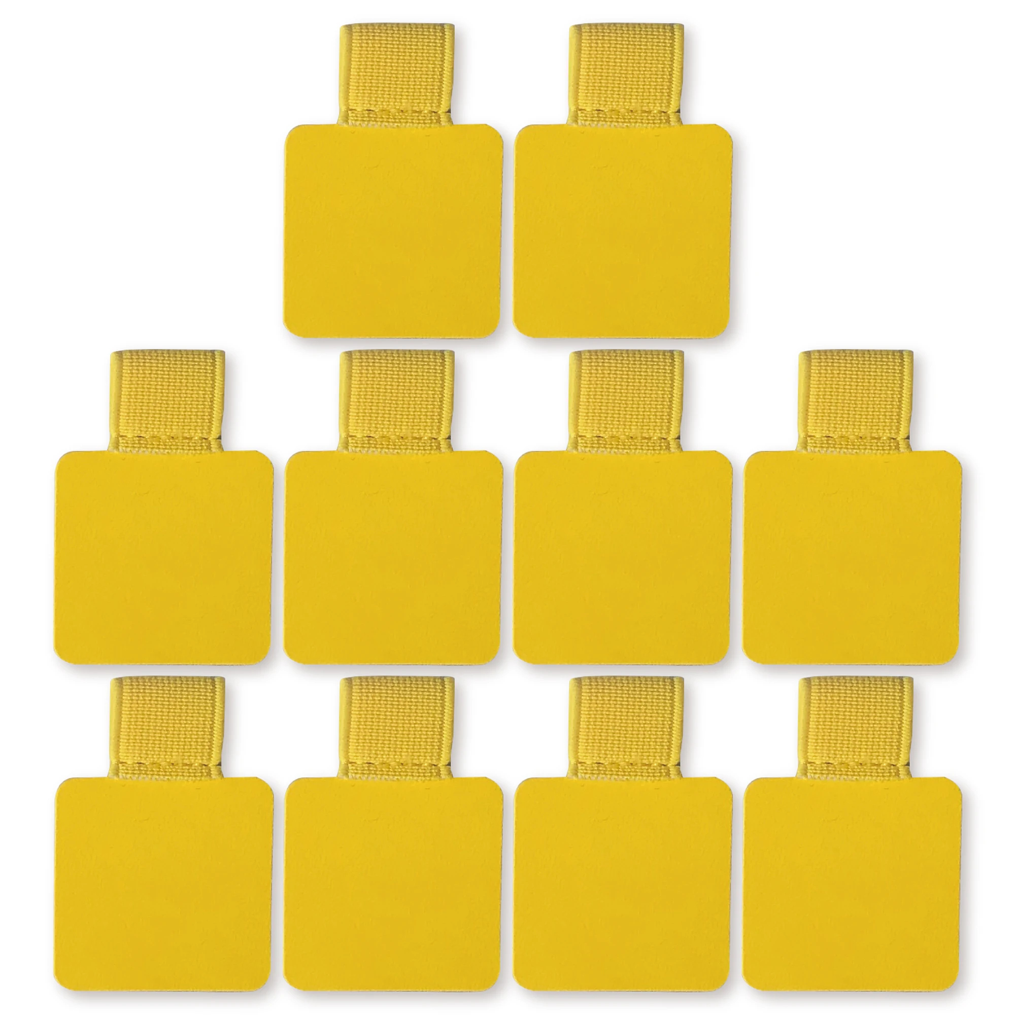 10er-Pack elastische Stiftschlaufenhalter, selbstklebender PU-Leder-Clip-Bleistift für Notizbücher, Tagebücher, Planer