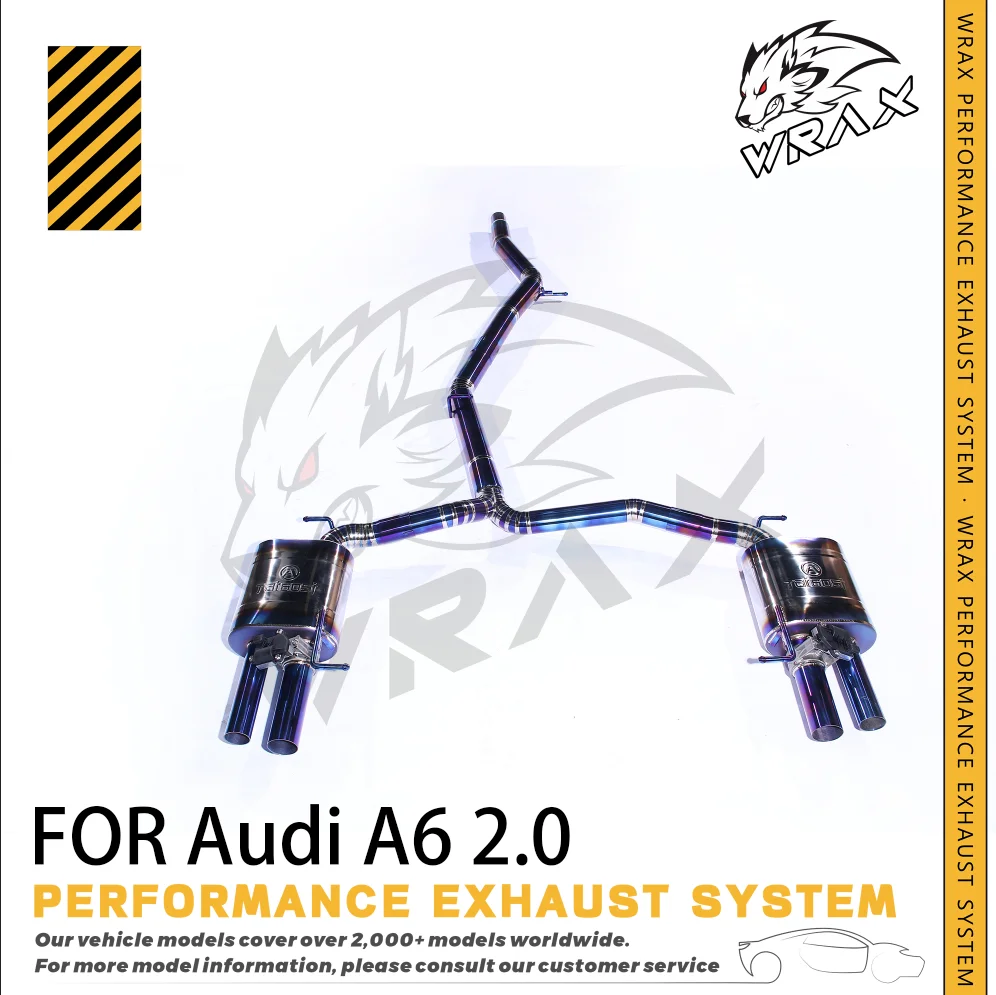 

WRAX Titanium for AUDI A6/A6L 2.0 with Valve Control Exhaust System Auto Accessories Direct Fit Replacement Catback Exhaust Pipe