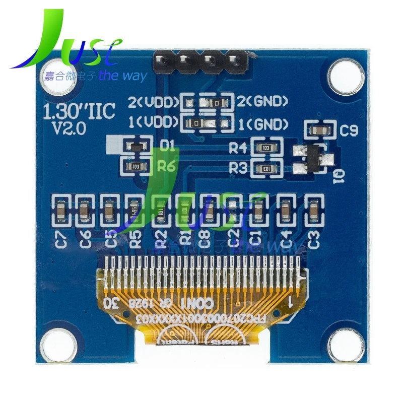 Imagem -06 - Módulo de Display Led Lcd Oled Spi Iic I2c Comunicar Branco Azul 128x64 Sh1106 Ssd1306 13 em Oled