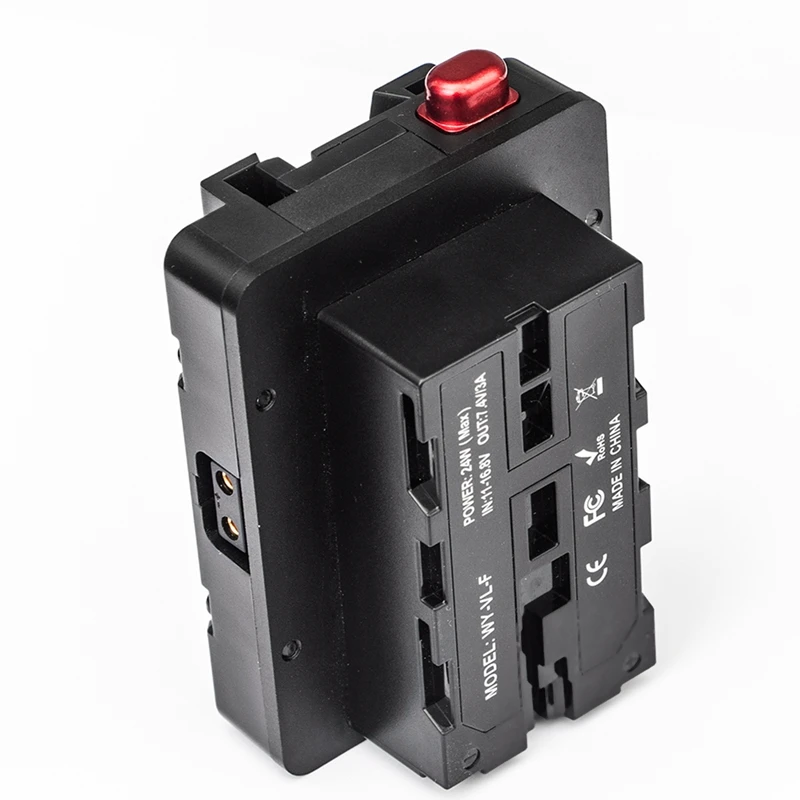 AA58 V Mount V-Lock Battery to NP-F F550 F570 F750 F970 Dummy Battery Converter Plate D-Tap for LED Light Monitor V-Mount