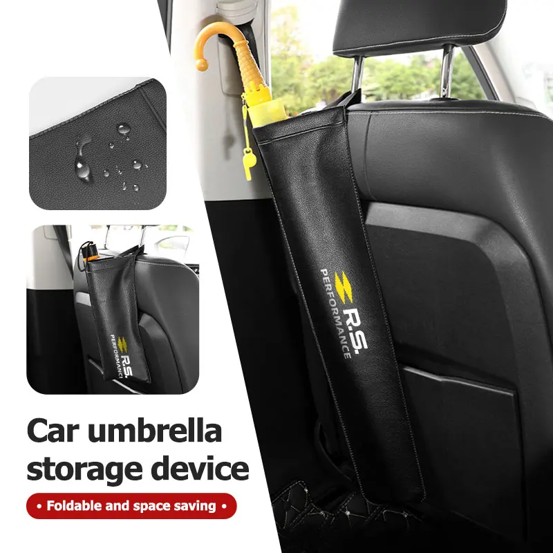 

Устройство для хранения автомобильных зонтов, кожаная сумка-органайзер для зонтов для Renault Arkana Captur Twingo Talisman RS Line Logan Duster