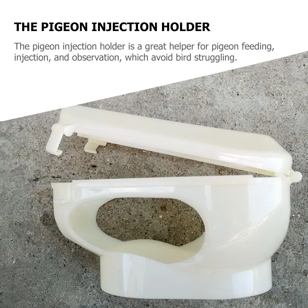 

Pigeon Feeding Holder Plastic Hollow Design for Easy Medicine Administration and Secure Bird Fixing Pigeon Injection Holder