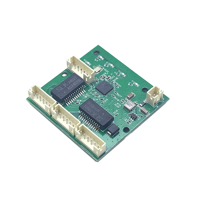 Módulo Mini PBCswitch com 4 portas Switches de rede, PCB Board, 10 m, 100m, PBC