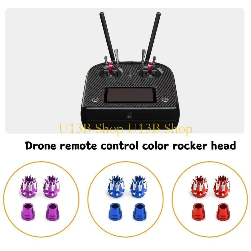 U13B Remote Controller Transmitters Gimbals Rocker Head Anti-slip Ends for RadioMaster Sticky360
