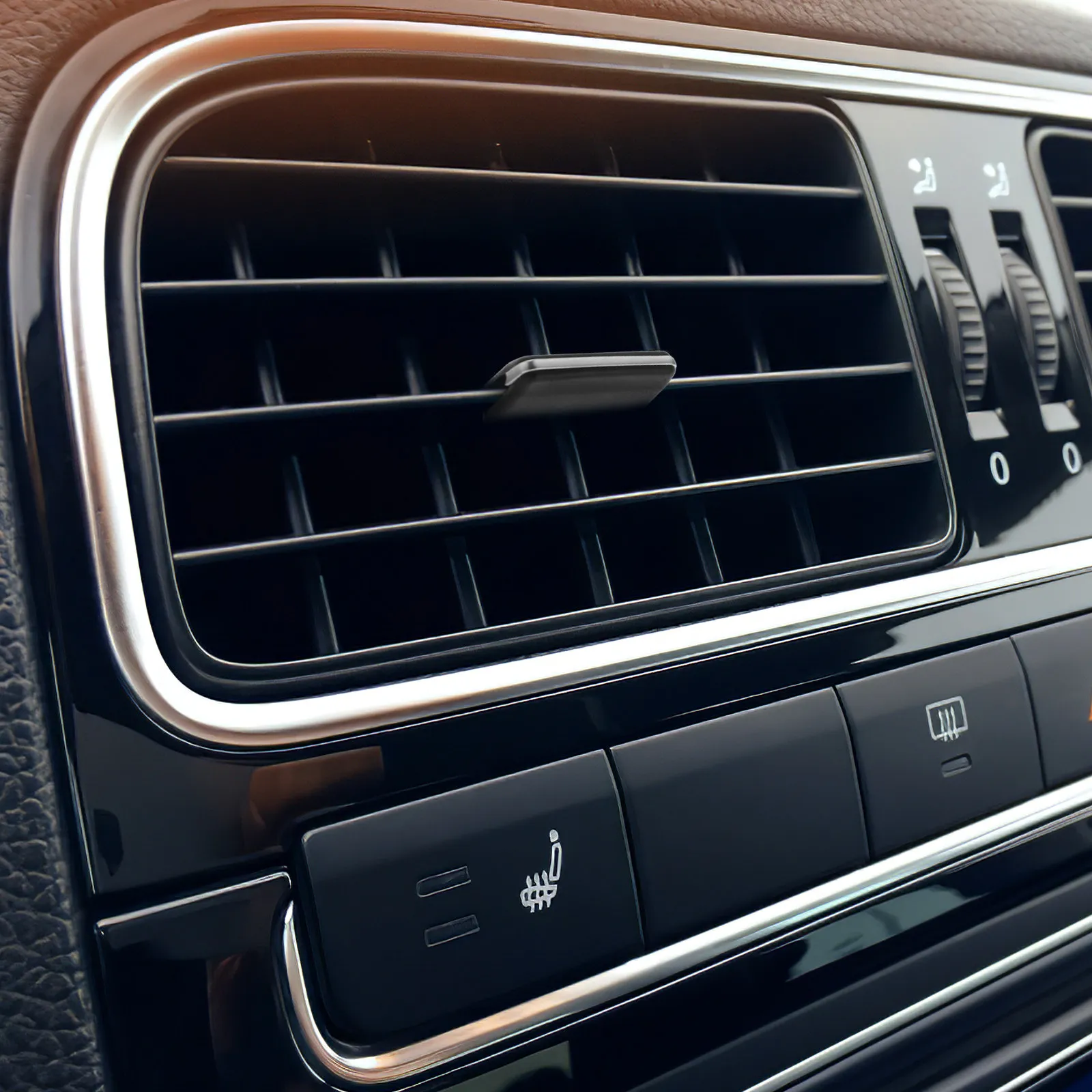 Auto-Klimaanlagen-Lüftungsclip-Ersatzkit, Luftauslass-Lamellen, Armaturenbrett-Lüftungsrichtungsblenden für präzise Luftstromkontrolle, universelle Passform, Schwarz – Detail 6