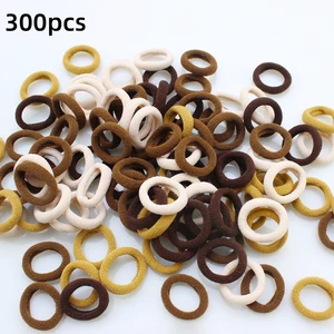 Buntes elastische Haarbänder für Mädchen, Pferdeschwanz halten die Haarschleife, Scrunchi -Gummi, Haarzubehör, 100 PCs, 300 PCs, 500 PCs 8 Hauptverkauf Banda Gard - №7