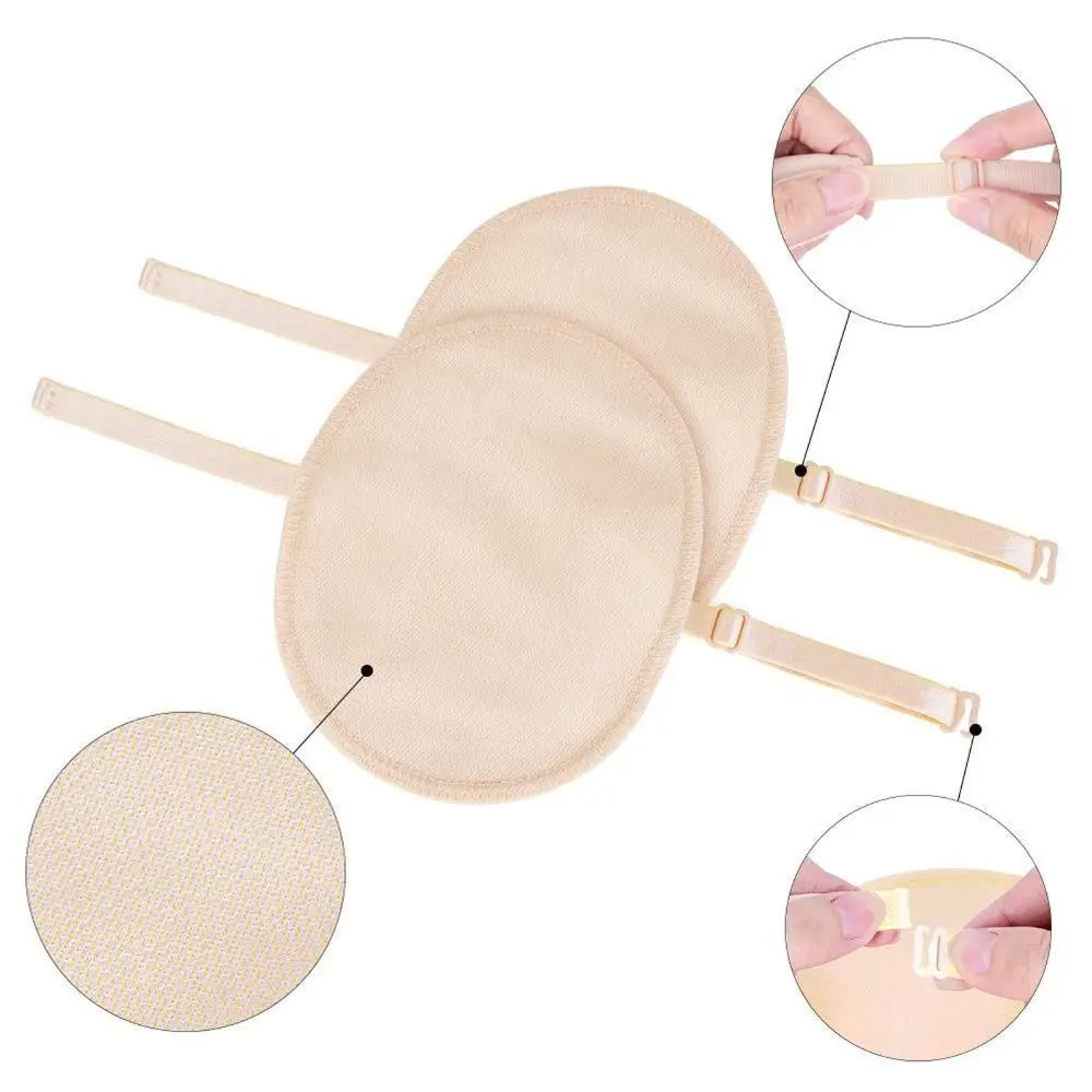 2 قطعة وسادة درع العرق تحت الإبط سريعة الجفاف قابلة للغسل وقابلة لإعادة الاستخدام وسادات العرق ممتصة للماء ومضادة للتعرق