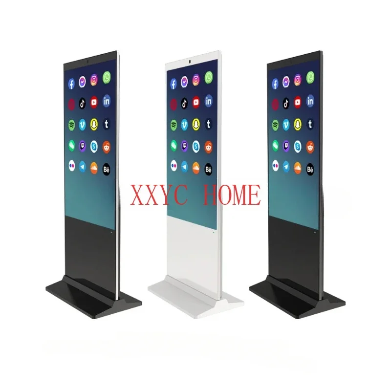 Ultra Thin Floor Standing Advertising Kiosks 32 55 65 Inch Digital Signage And Displays Custom Touch Screen Kiosk