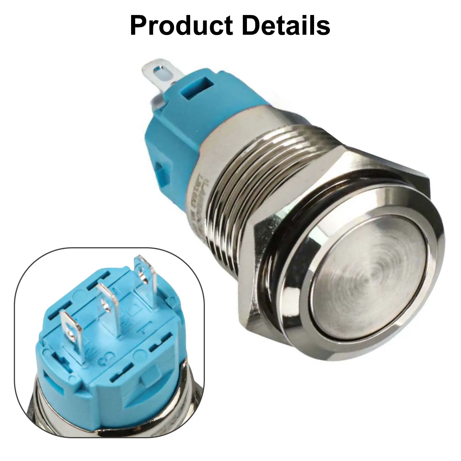 3A Electrical Switch Working Temperature -40 80 16mm Flat Head Switch Button Hole Diameter 16mm For Household Appliances