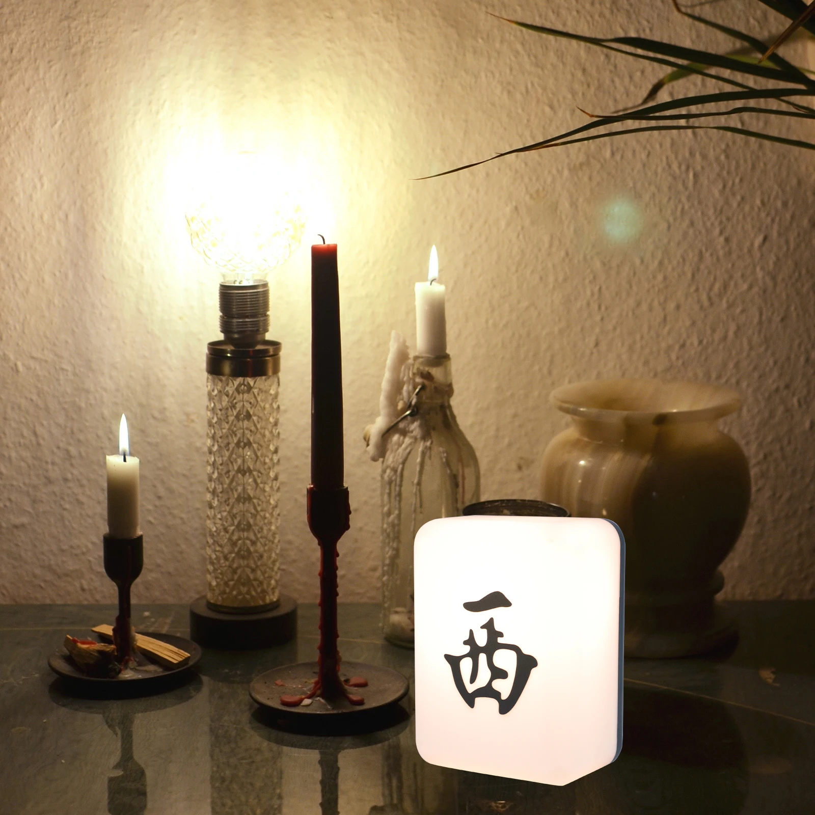 

1 set 1 Set Led Bedside Lamp Plastic Desktop Light Decorative Night Light For Home Hotel Mahjong Homestay Indoor Table Lamp