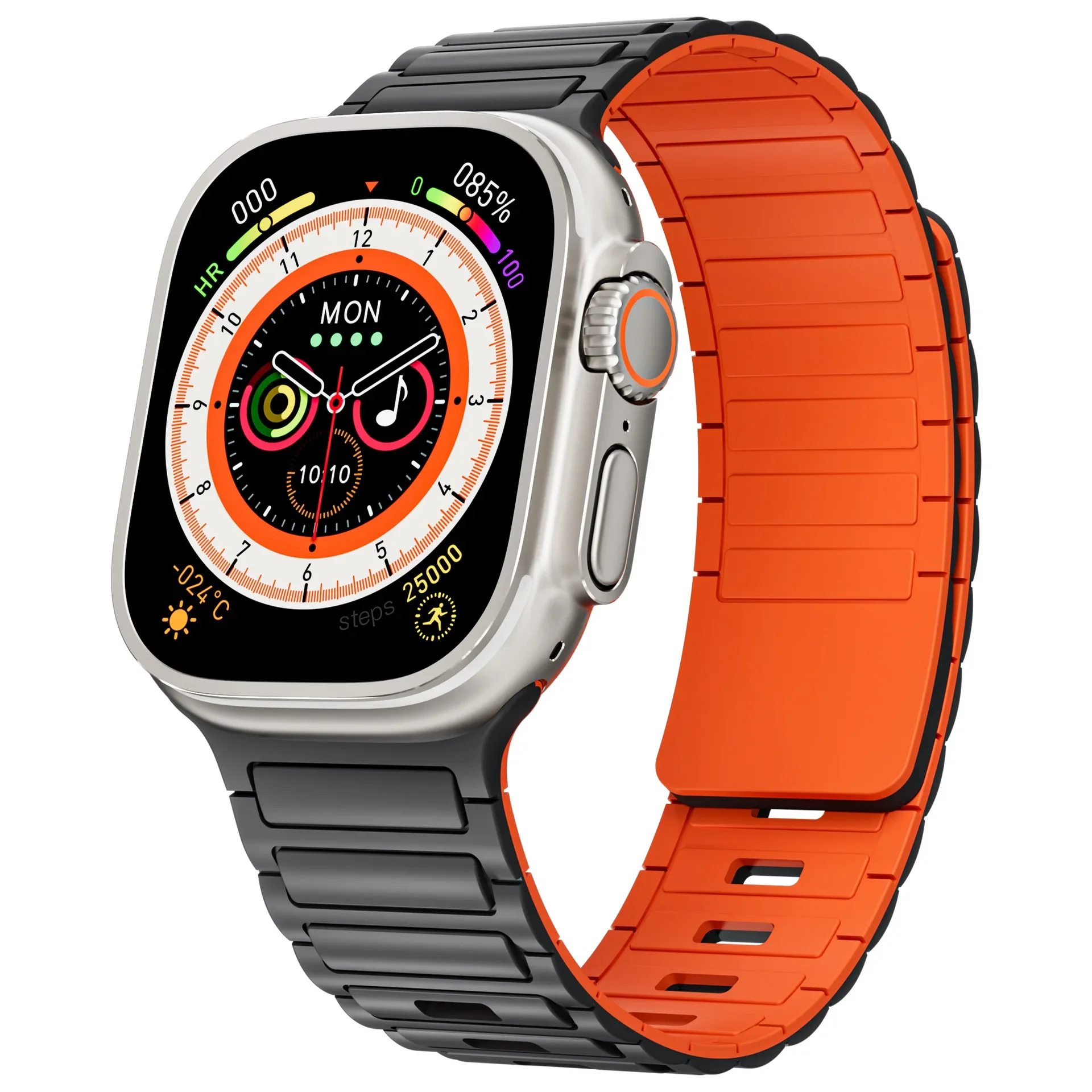Magnetische band voor Apple Watch-band 49 mm 46 mm 42 mm 44 mm 40 mm 41 mm 45 mm Siliconen Correa-armband Serie 11 10 9 8 7 SE3 Ultra 3 2