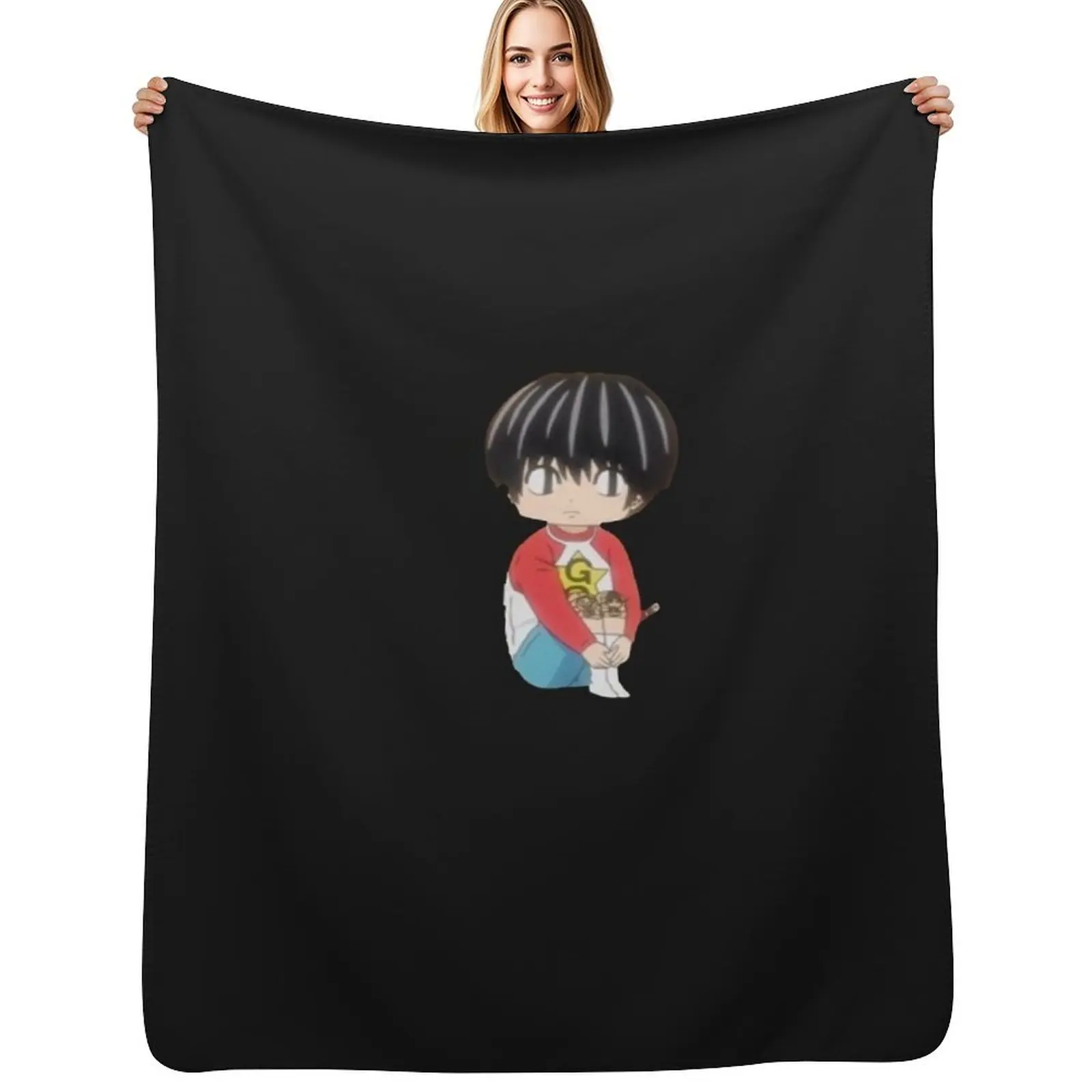 

Kotaro lives Alone Throw Blanket Hairy Luxury Blankets