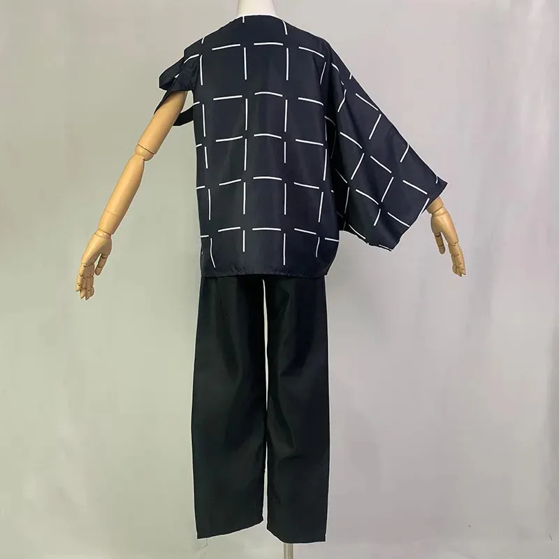 Mahito Cosplay Costumes Wig Top Pants Suit Halloween Costume For Men Carnival Party Mahito Set For Comic Con