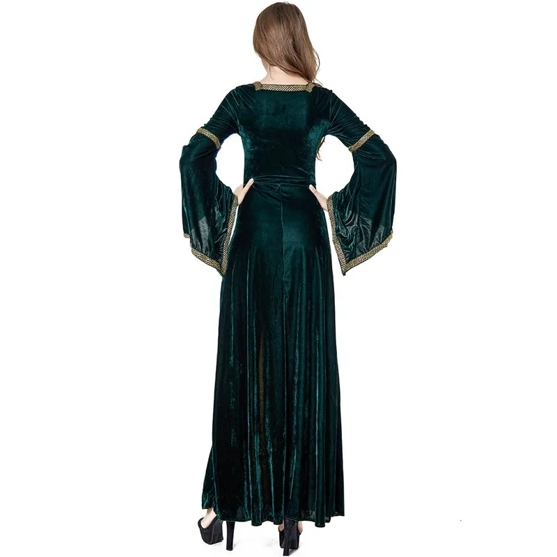 

Европейский костюм принцессы королевы на Хэллоуин в стиле ретро, женская традиционная этническая сценическая одежда, осенняя мода 209