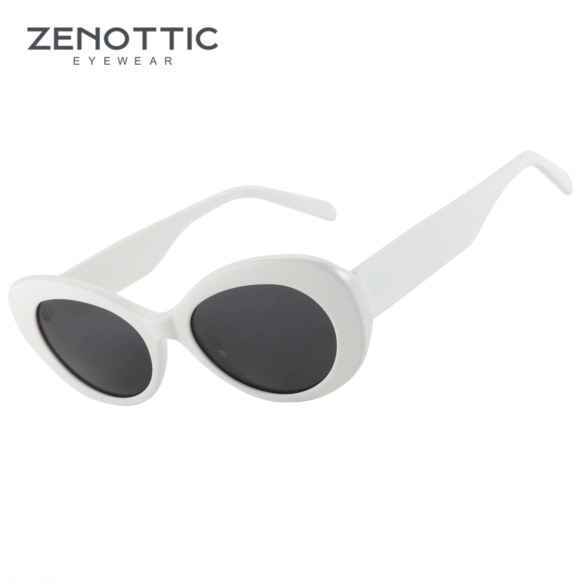 ZENOTTIC 2025 ใหม่ผู้หญิงหนากรอบรูปไข่ Acetate แว่นตากันแดดโพลาไรซ์ UV400 ป้องกันแว่นตากันแดดผู้หญิงช้อปปิ้ง