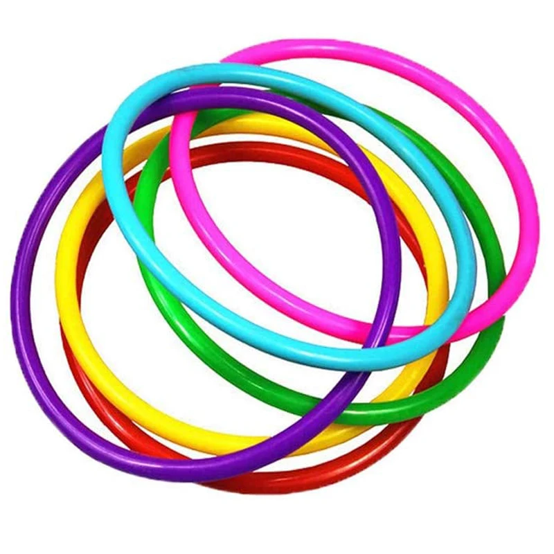 20 stücke Kunststoff Werfen Ring Ziel Werfen Set Kreis Karneval Spiel kinder Intellektuelle Entwicklung Bildung Übung Spielzeug – Detail 5