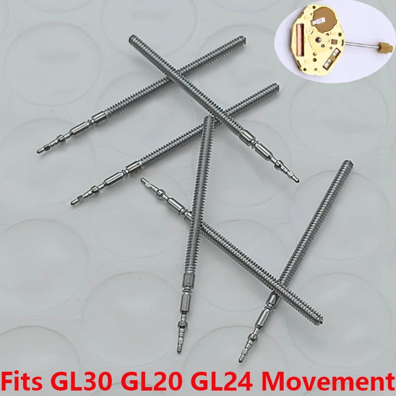 GL30 GL20 GL24 ساعة تاج الجذعية الفولاذ المقاوم للصدأ ساعة الجذعية إصلاح 2/4/10 قطعة يناسب GL30 GL20 GL24 ساعة حركة أدوات إصلاح جزء