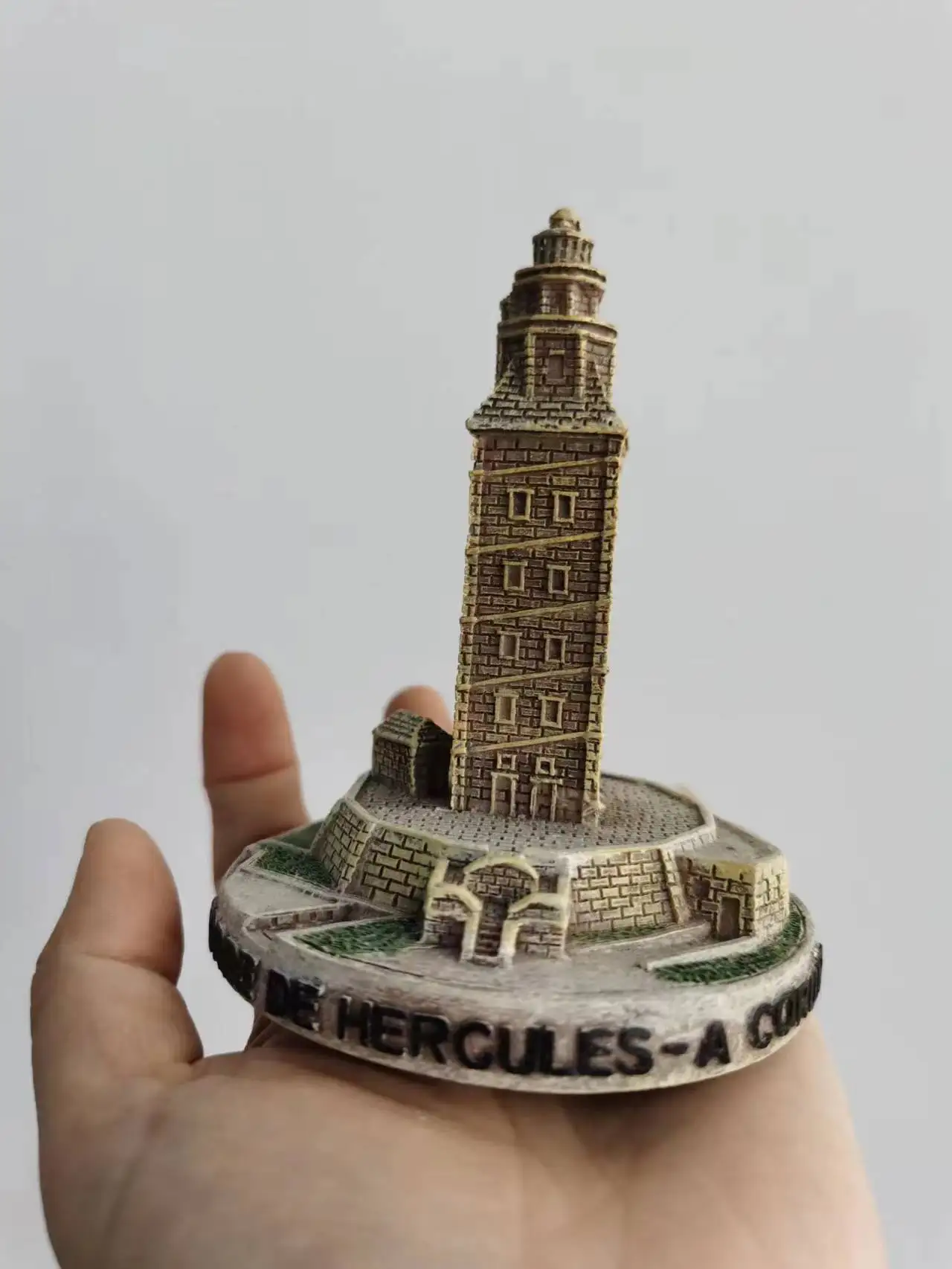 

resin figure mental psychological sand table game box court therapy building torre de hercules spain